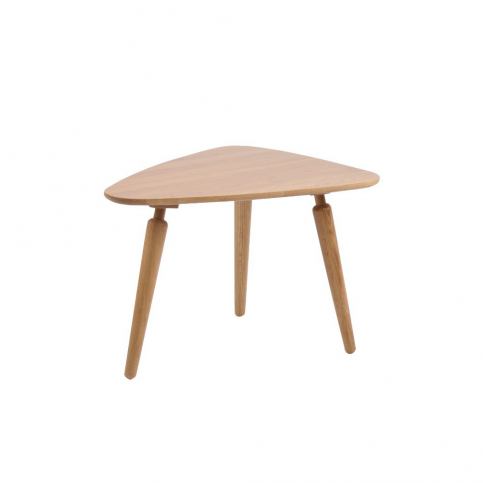 Přírodní konferenční stolek z dubového dřeva Folke Cappuccino, výška 53 x 45 x 67 cm - Bonami.cz