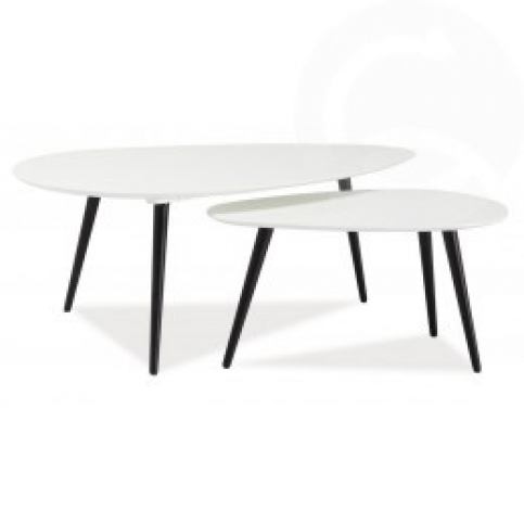 Černobílý konferenční stolek- CS - M-byt