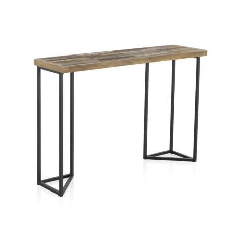Konzolový stolek s deskou z jilmového dřeva Geese Lea, výška 83 cm - Bonami.cz