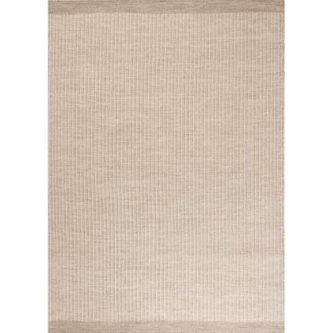 Béžový ručně tkaný vlněný koberec Linie Design Newham, 140 x 200 cm - Bonami.cz