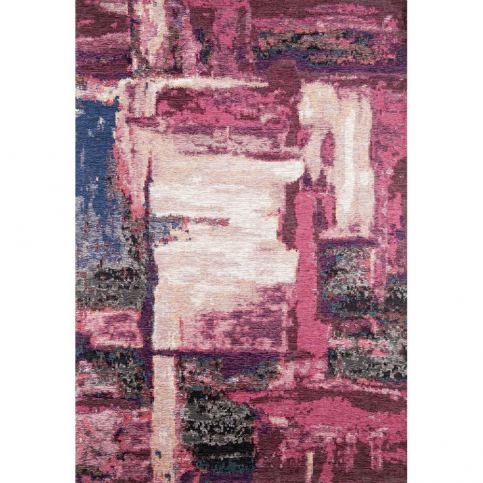 Fialový běhoun Abstract, 300 x 80 cm - Bonami.cz