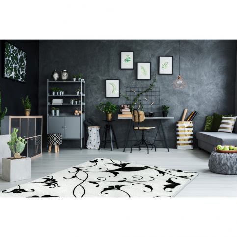 Černobílý koberec Obsession My Black & White Baw Whit, 80 x 150 cm - Bonami.cz