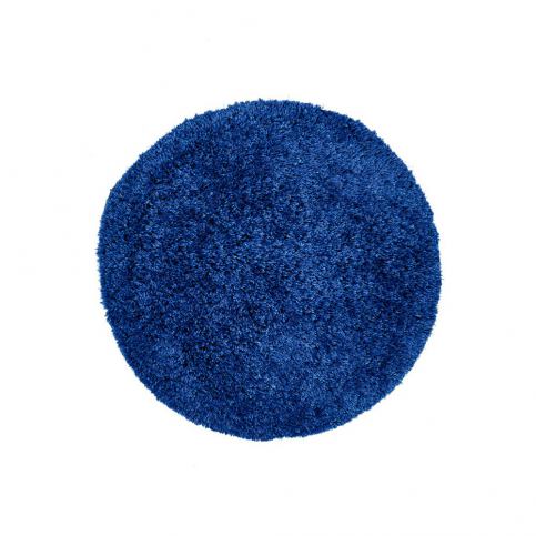 Tmavě modrý ručně vyráběný koberec Obsession My Touch Me Azur, ⌀ 60 cm - Bonami.cz