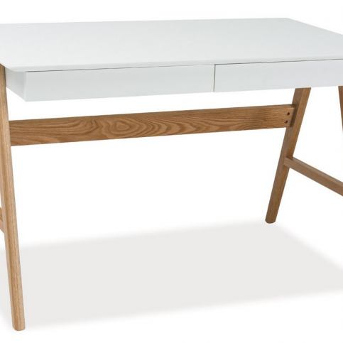 Casarredo Pracovní stolek SCANDIC B1 bílá/dub - ATAN Nábytek