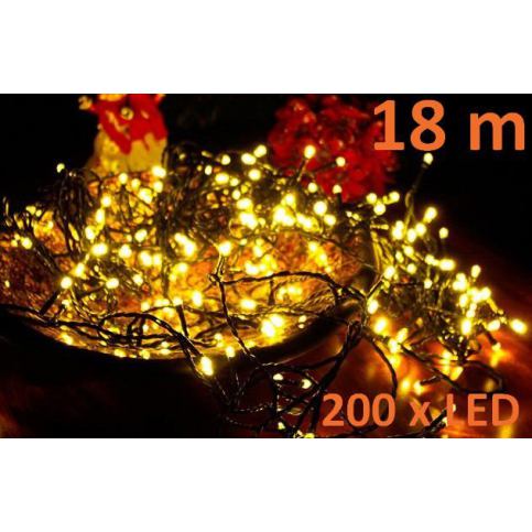 Nexos 801 Vánoční LED osvětlení 18 m - teple bílé, 200 LED - Favi.cz