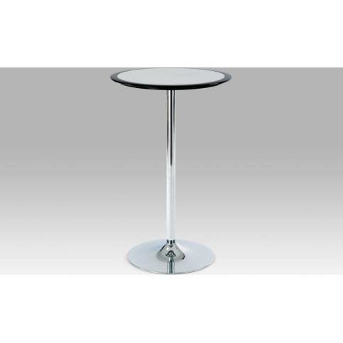 Autronic Barový stůl černo-stříbrný plast, pr. 60 cm AUB-6050 BK - Favi.cz