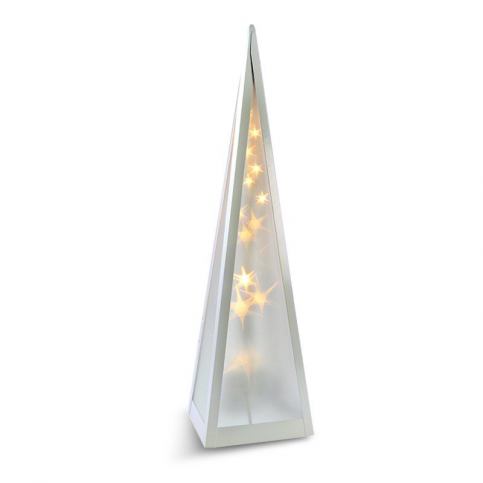 Solight LED vánoční pyramida, otáčecí, 3D efekt světla, 45cm, 230V, teplá bílá - Favi.cz