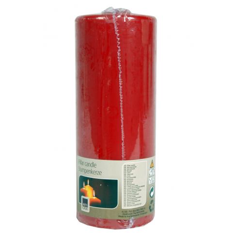 Vosková svíčka 18 cm, červená - Velký Košík