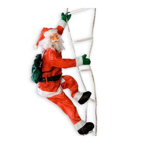 Tuin Vánoční dekorace - Santa Claus na žebříku - 240 cm - Kokiskashop.cz
