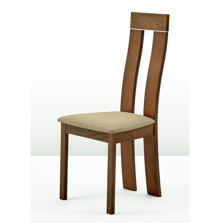 Tempo Kondela Dřevěná židle DESI - třešeň/látka hnědá - ATAN Nábytek
