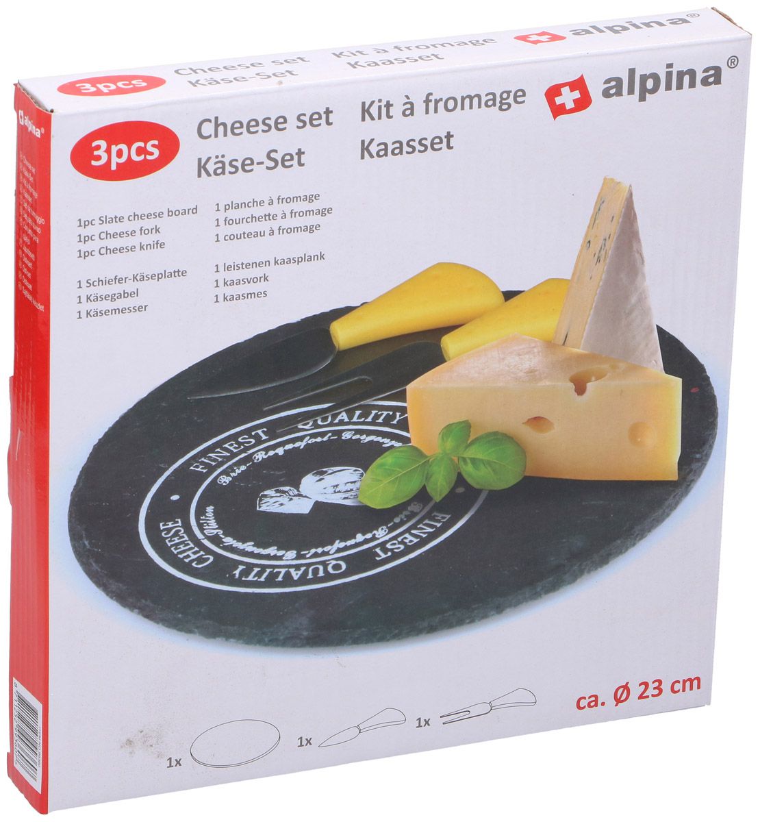 Alpina 99360 krájecí set na sýr 3ks - Velký Košík