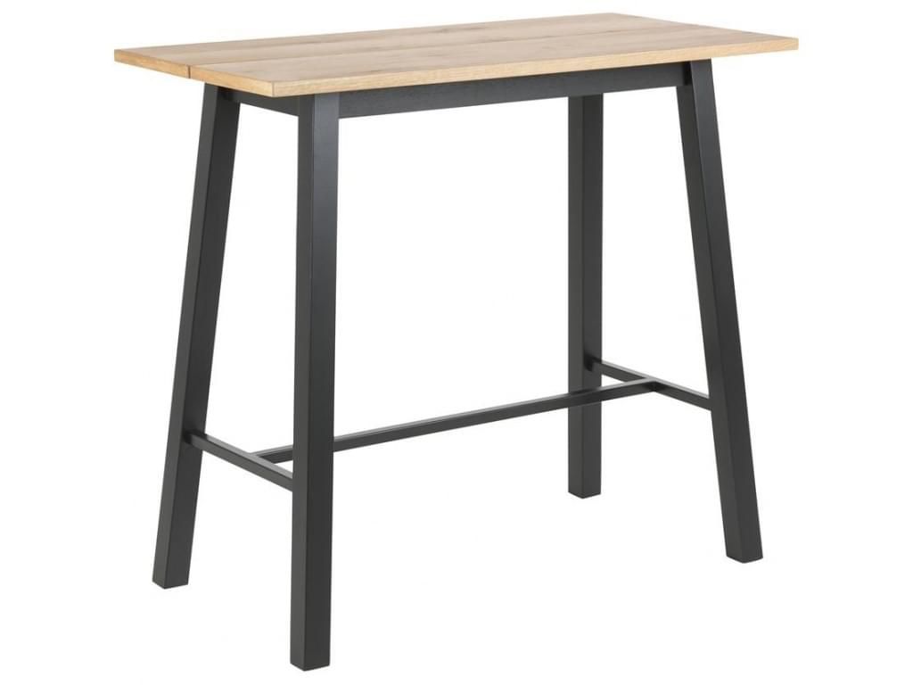  Stůl barový CHARA wood/black kov - Mobler.cz
