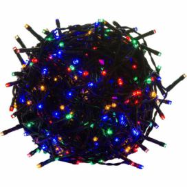 VOLTRONIC® Vánoční LED osvětlení 40 m - barevné 400 LED - zelený kabel
