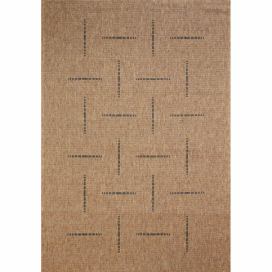 Devos koberce Kusový koberec FLOORLUX Coffee/Black 20008 – na ven i na doma - 160x230 cm