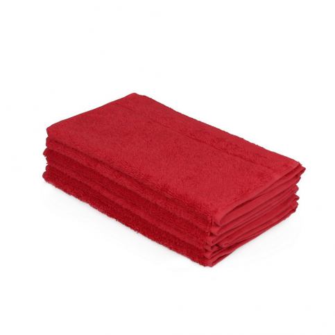 Sada šesti červených ručníků Beverly Hills Polo Club, 50 x 30 cm - Bonami.cz