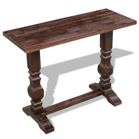 Konzolový stolek s trnoží masivní akáciové dřevo 100x40x75cm - Favi.cz