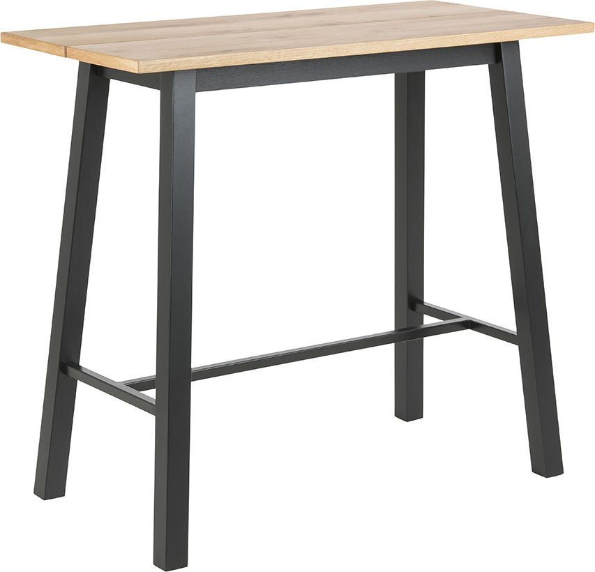 Design Scandinavia Barový stůl Rachel, 117 cm, černá/dub Barva: černá / dub - M DUM.cz
