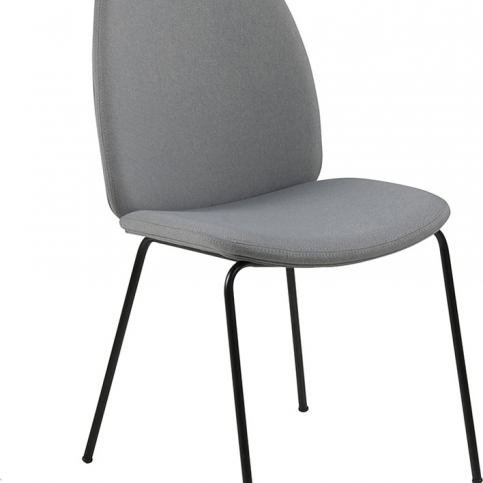 Design Scandinavia Jídelní židle Meredith (SET 2 ks), světle šedá Barva: světle šedá - M DUM.cz