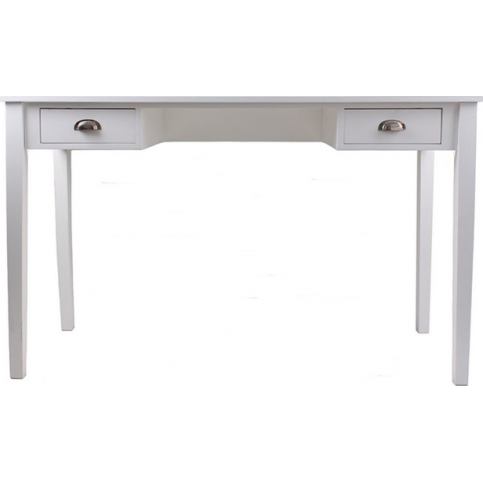 Danish Style Odkládací stůl se zásuvkami, elegantní styl, bílá 120 cm Barva: Bílá - M DUM.cz