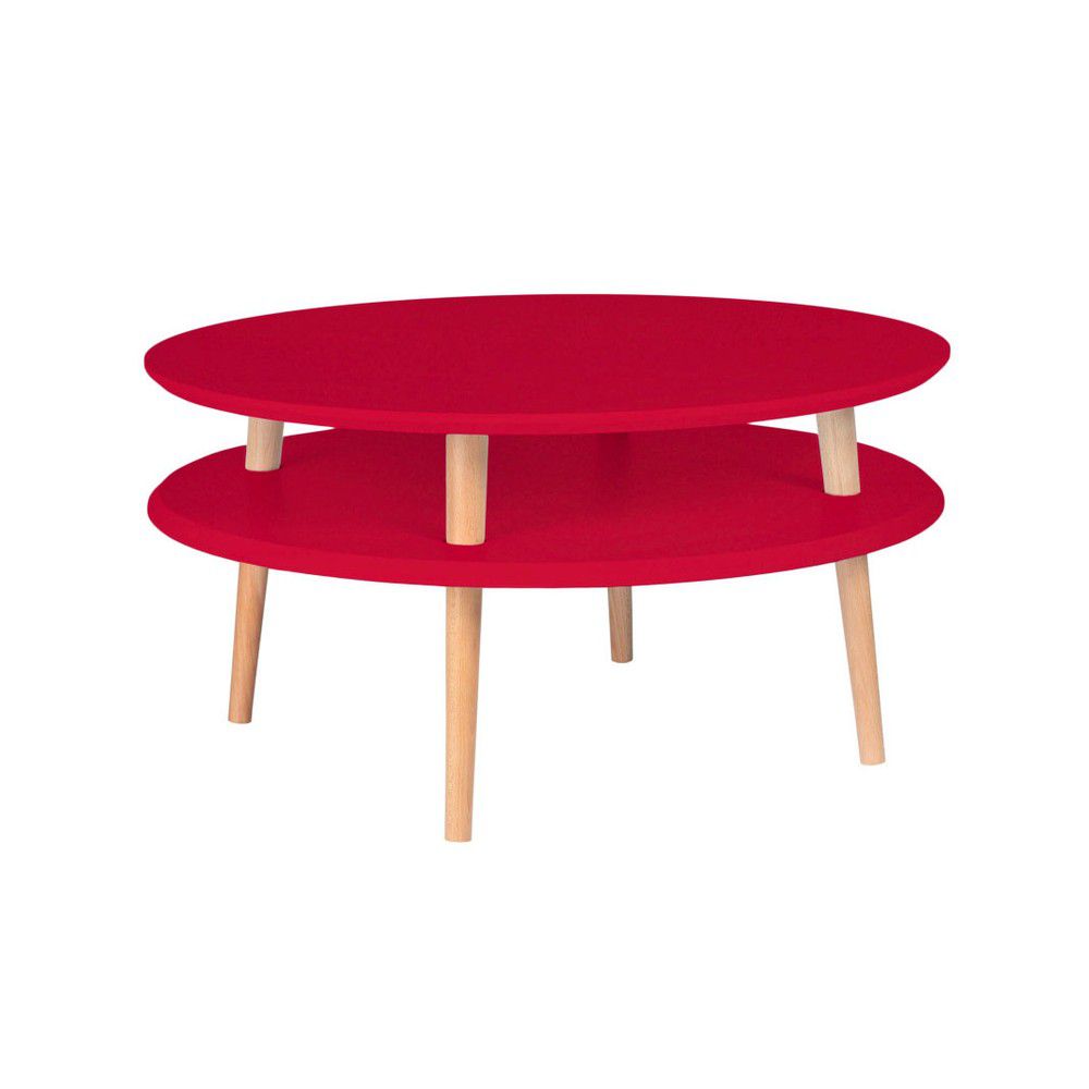 Červený konferenční stolek Ragaba Ufo, ⌀ 70 cm - Bonami.cz
