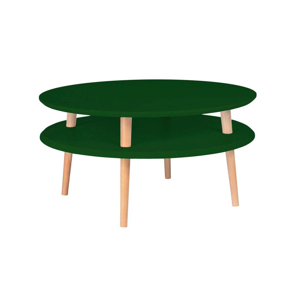 Tmavě zelený konferenční stolek Ragaba Ufo, ⌀ 70 cm - Bonami.cz