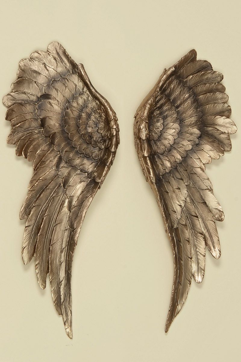 Boltze Nástěnná dekorace Andělská křídla, barva zlatá - Velký Košík