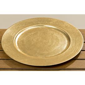 Boltze Dekorační talíř, zlatý 664890