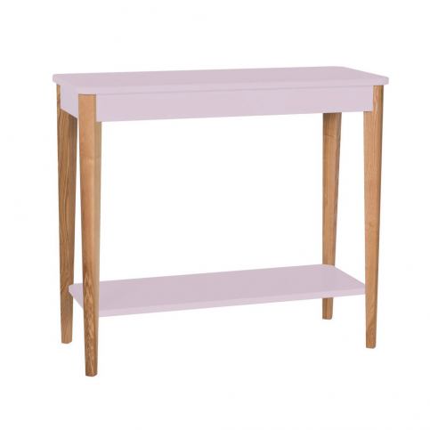 Světle růžový konzolový stolek Ragaba Ashme, šířka 85 cm - Bonami.cz