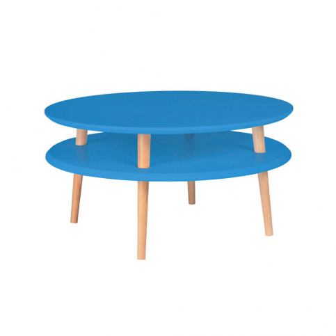 Modrý konferenční stolek Ragaba Ufo, ⌀ 70 cm - Bonami.cz