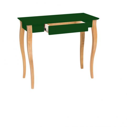 Tmavě zelený psací stůl Ragaba Lillo, šířka 85 cm - Bonami.cz