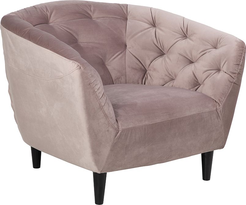 Design Scandinavia Křeslo s područkami, růžová, čalouněný sedací nábytek, zámecký styl Barva: růžová - M DUM.cz