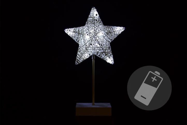Nexos 33204 Vánoční dekorace - hvězda - 40 cm 10 LED - Favi.cz