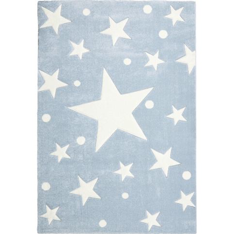 LIVONE Dětský koberec STARS modrá/bílá Varianta: 120x180 cm - M DUM.cz