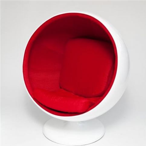 Mørtens Furniture Otočné křeslo Sphere, červená Barva: bílá / červená - M DUM.cz