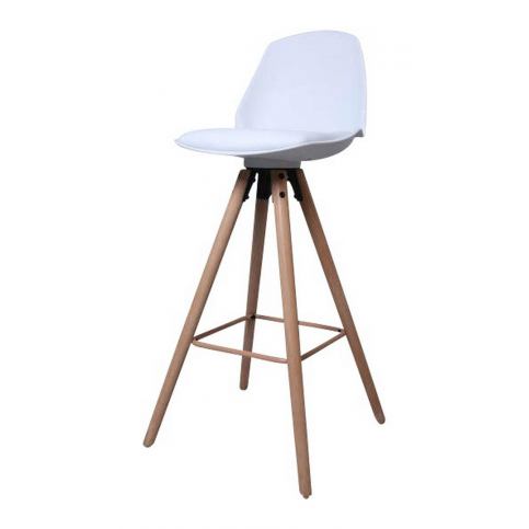 Extra bílá barová židle OSLO - Nábytek aldo - NE