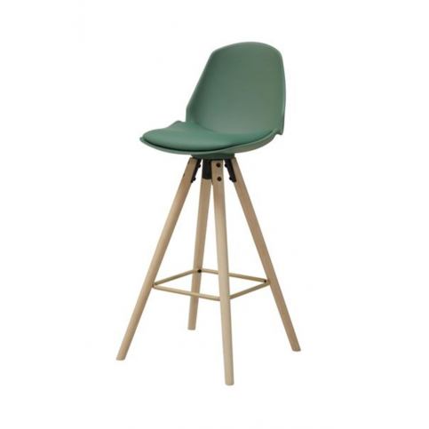 Zelená barová židle OSLO - Nábytek aldo - NE