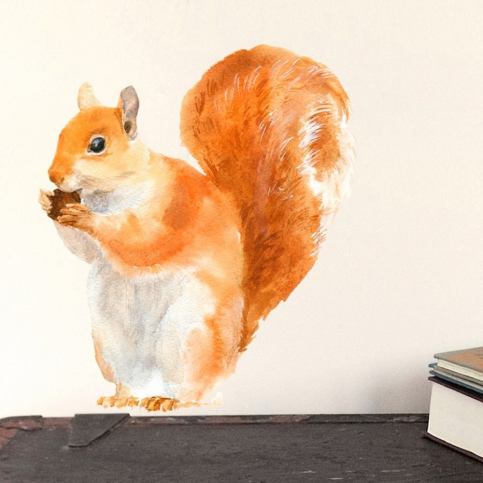 Znovu snímatelná samolepka Red Squirrel Mini, 30x21 cm - Bonami.cz