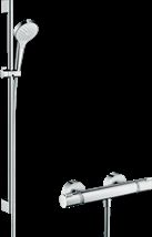 Sprchový systém Hansgrohe Croma Select S na stěnu s termostatickou baterií bílá/chrom 27014400 - Siko - koupelny - kuchyně