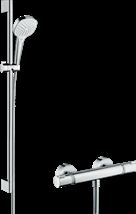 Sprchový systém Hansgrohe Raindance Select E na stěnu s termostatickou baterií bílá/chrom 27082400 - Siko - koupelny - kuchyně