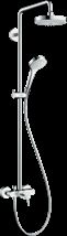 Sprchový systém Hansgrohe Croma Select S na stěnu s pákovou baterií bílá/chrom 27255400 - Siko - koupelny - kuchyně