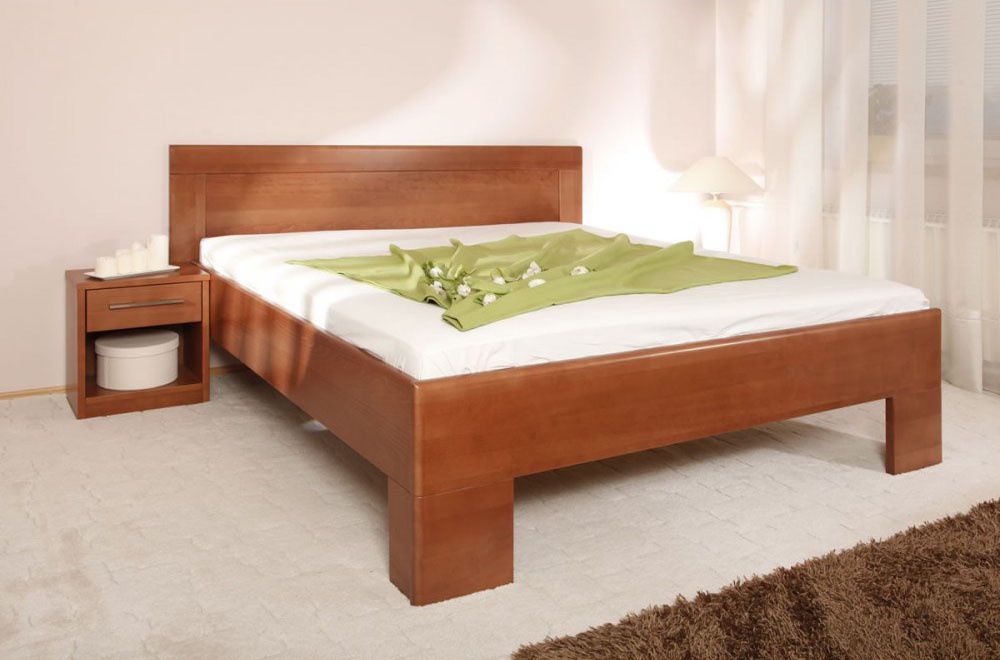 Masivní postel s úložným prostorem Varezza 7 - 160/180 x 200cm - 160 x 200cm - Nábytek Harmonia s.r.o.