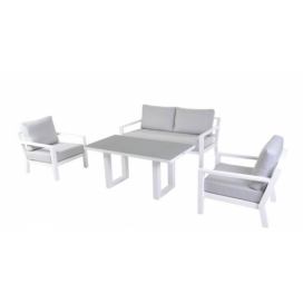 Life Outdoor Timber lounge White