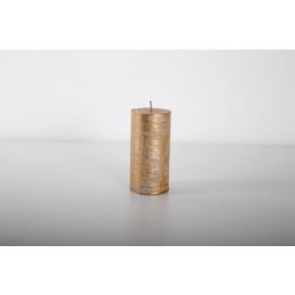 Rustikální svíčka 12cm Provence zlatá