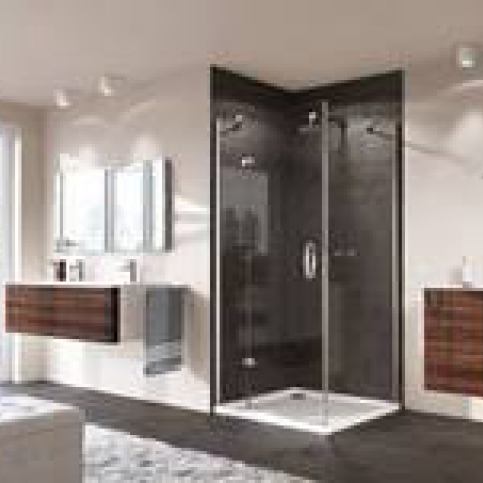 Sprchové dveře Huppe Strike jednokřídlé 100 cm, čiré sklo, chrom profil, levé SIKOSTRIKE100LS100 - Siko - koupelny - kuchyně
