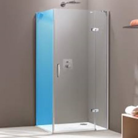 Sprchové dveře Huppe Strike jednokřídlé 100 cm, čiré sklo, chrom profil, pravé SIKOSTRIKE100PST80 - Siko - koupelny - kuchyně