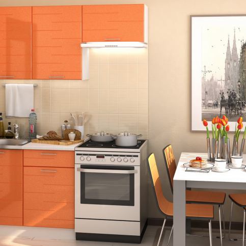 Casarredo Kuchyně TECHNO 160 - oranžová metalic - ATAN Nábytek