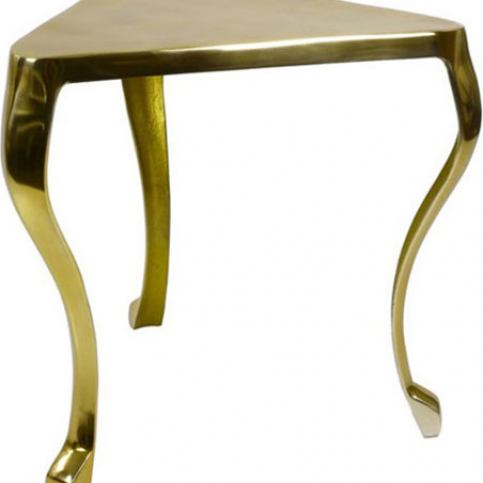 Danish Style Rohový odkládací stolek, 50 cm, mosaz, empírový nábytek, zámecký styl - M DUM.cz