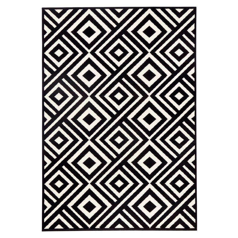 Černobílý koberec Hanse Home Art, 70 x 140 cm - Bonami.cz