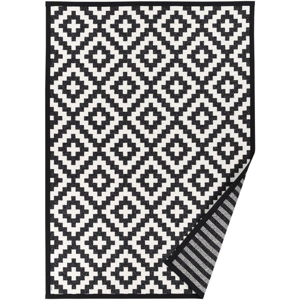 Černobílý vzorovaný oboustranný koberec Narma Viki, 140  x  200 cm - Bonami.cz