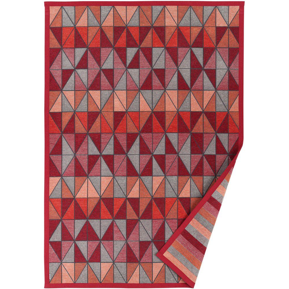 Červený vzorovaný oboustranný koberec Narma Treski, 140  x  200 cm - Bonami.cz